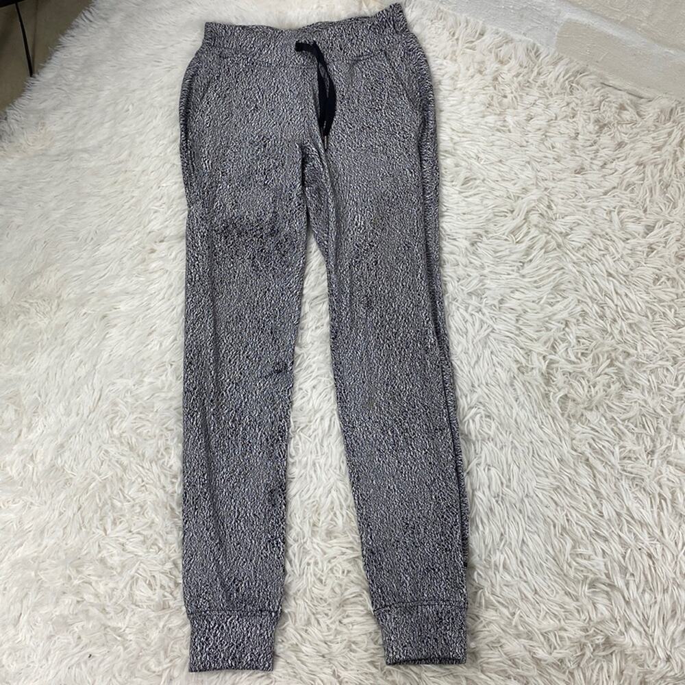 Lululemon Ready To Rulu Pant Running Luon Spray Jacquard White Black